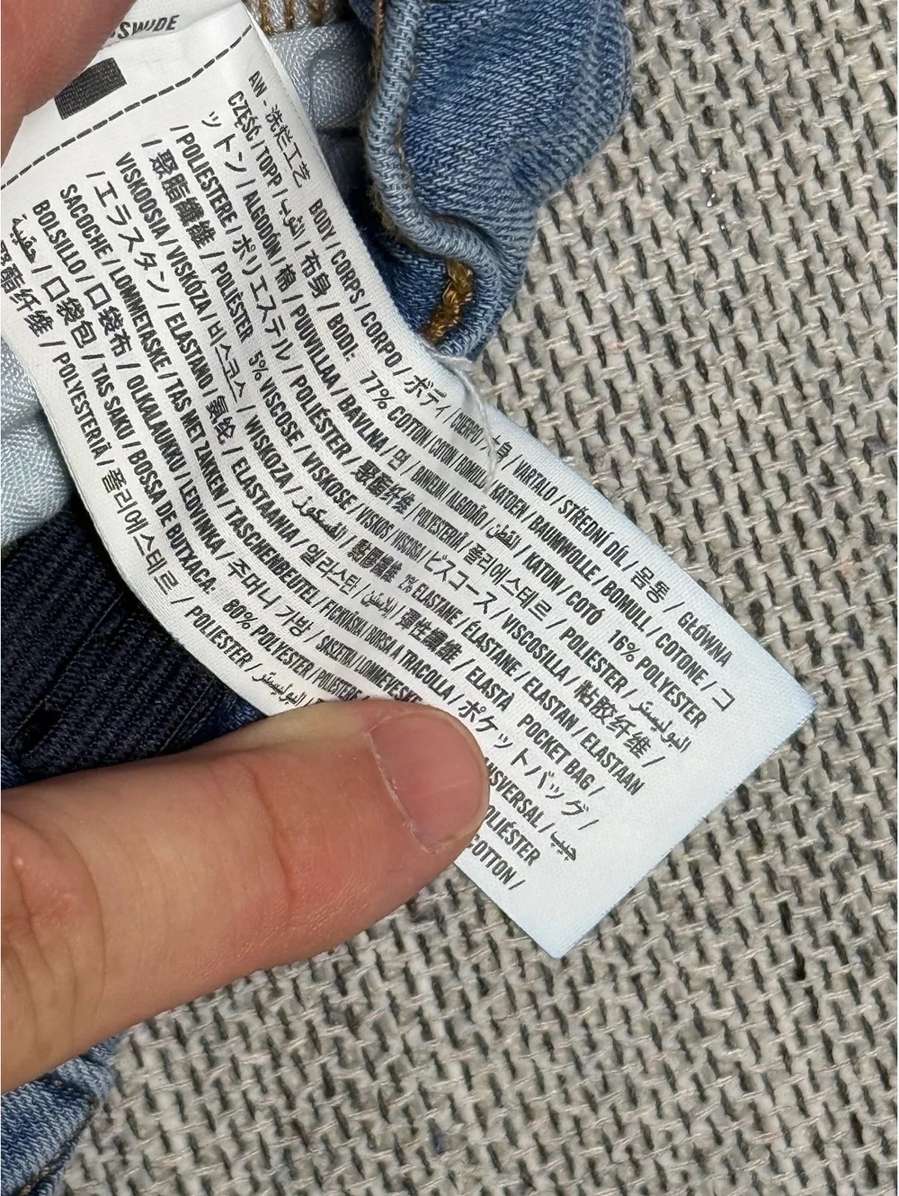 Abercrombie Kids Boys Distressed Straight Jeans 7/8 Regular